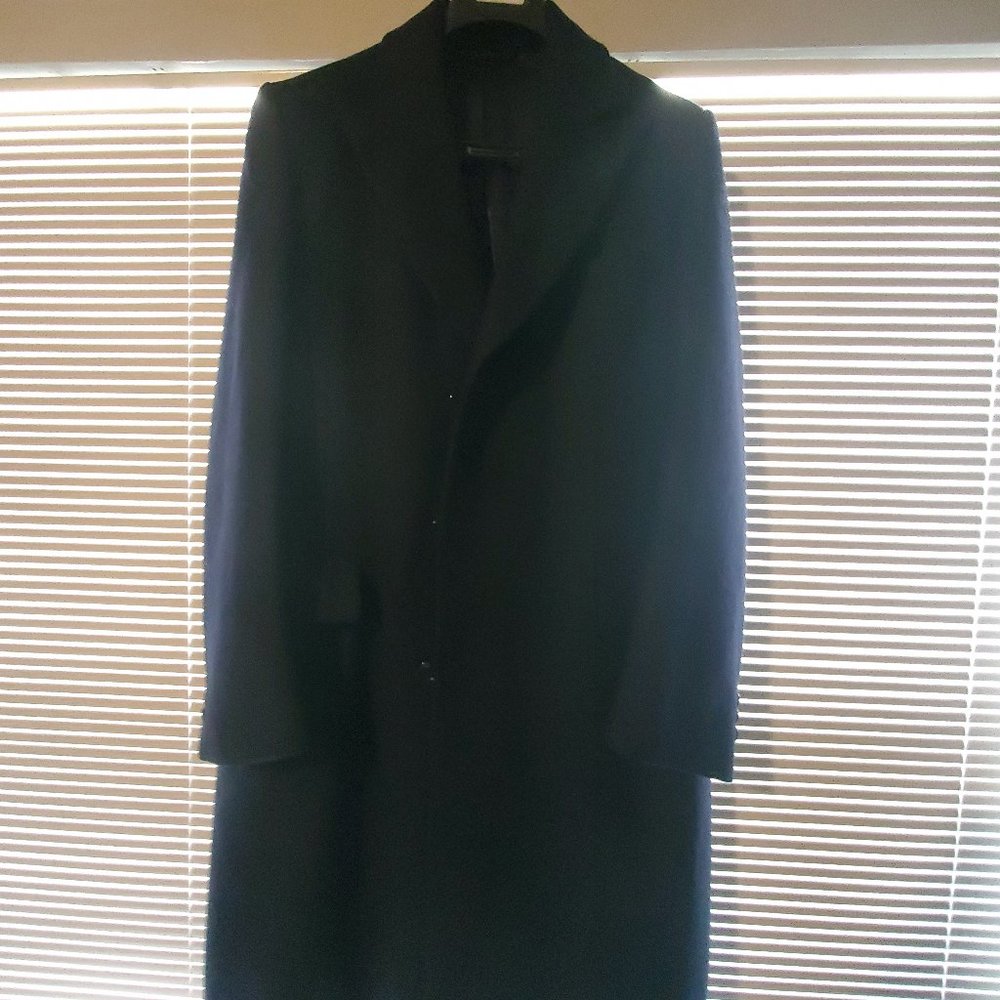 Vintage Jos. A. Bank Navy Blue Trench Coat